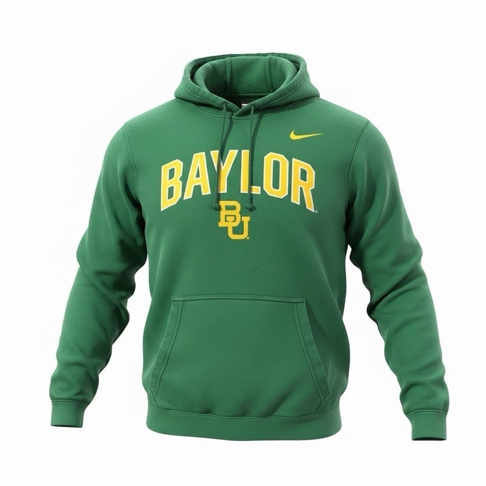 Nike Baylor Bears Hooded Sweatshirt Green Men's Size M
